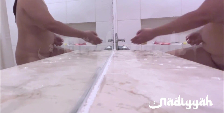 Priya Emma: Beautiful Arab Chubby Wife with Big Tits Taking a Bath