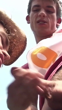Oral Pleasure Awaits the Hot Athletes at the Fake Checkpoint