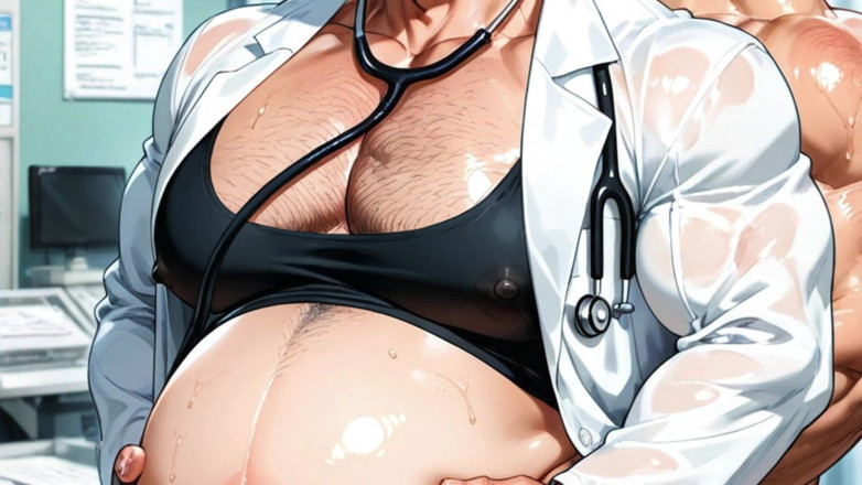 Trans-Men FTM Hentai: Ftm Si jalang gemuk dan hamil melakukan penggambaran untuk kalendar...