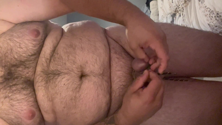 Shaun Cbt: Бондаж члена і яєчка з анальною пробкою, затискачі для сосків і переодягання