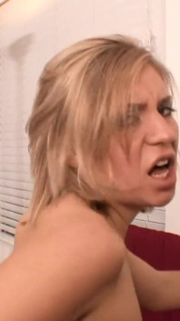 Gorgeous blonde teen gets fucked hard