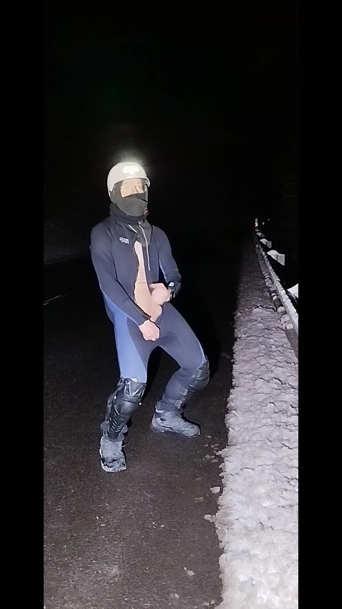 kickerscooter: Nachtrijder Winter