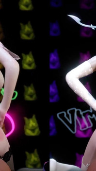 Beauty Lady Rider kuk på Club- 3D -animering