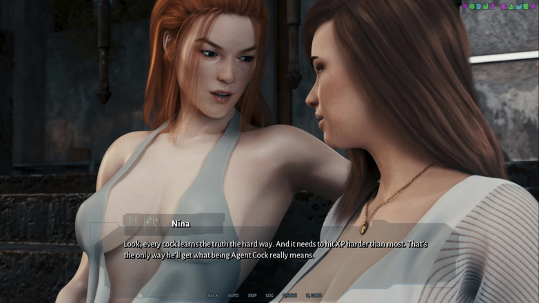 Porny Games: Cybernetické svádění od 1thousand - Sex ve skladišti s nadrženou zrzavou lady 30