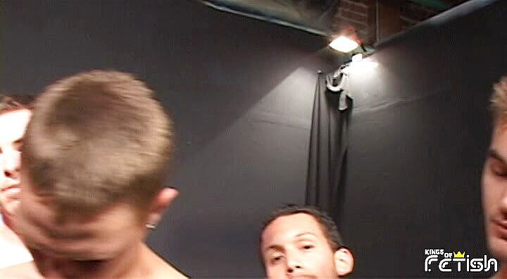 Gay Diaries: Group of young guys participate at a blowing contest and...