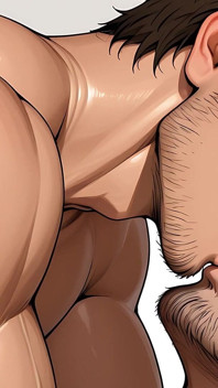 Esta cena quente de garganta profunda de Yaoi com Ahegao vai te chocar