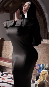 The Lord Answered the Holy Prayers of This Horny Nun and She Grew a Long Hard Futa Cock