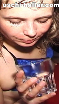 Drinking Cum From a Glass