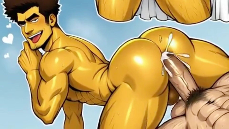 Real narrated fantasy Hentai: Compilation of Gay Anal Sex in a Simpsons Cartoon Style