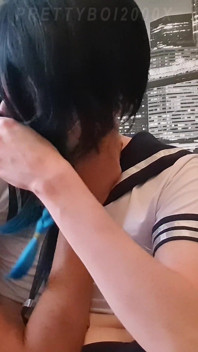 Slutty Venti Sucks Fat Cock and Gets Hot Load Into Mouth - Prettyboi2000x