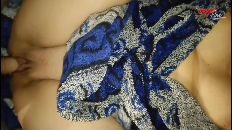 Anna Fire: Stepmom in a bathrobe and with a towel on her...