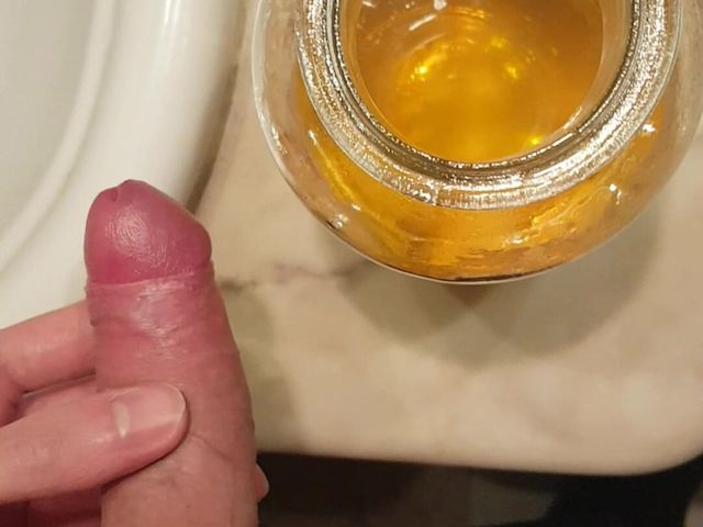 Peeing in a Jar to Show off All My Golden Yellow Liquid because One of You Asked Me to (Eighteentwink)
