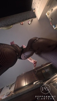 73 Giantess Cooks Stuffed Shells - Tiny Man Tied to My 8 Inch Heel POV