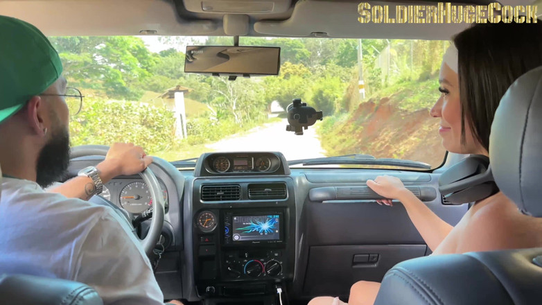 Soldier huge cock: After Exercising I End up in My Neighbor's Car Fucking