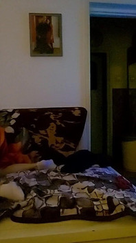 Genç çift gece yarısı seks yapıyor