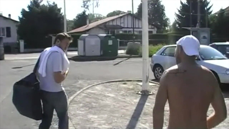 Jess Royan XXX: Sportive boy sucks cockoin the street in Biarritz