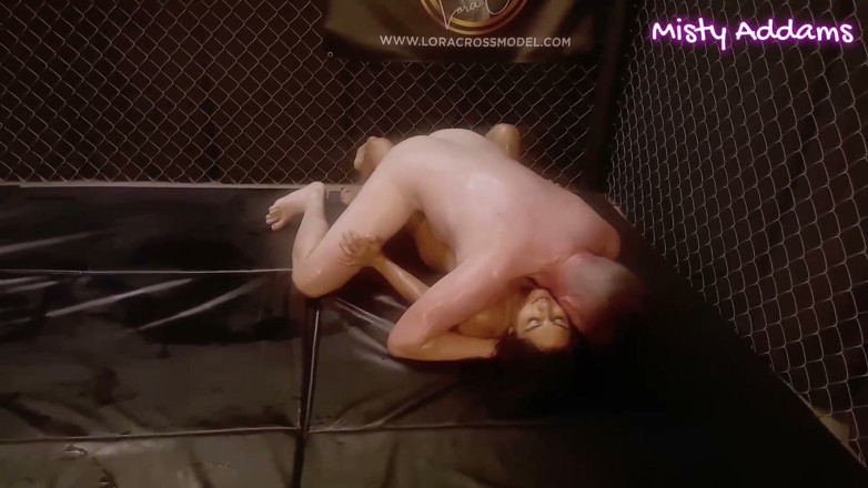 MistyAddams: Misty Addams Vs. Hanz Vanderkill Cage Wrestling - Round 2