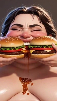 Hamba hodoh gemuk diliputi makanan - dihina oleh puan cantik