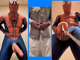 Sixxstar69 creations: Spidey&#039;s Adventure aflevering één, Spiderman&#039;s grote pik en grote cumshot webs