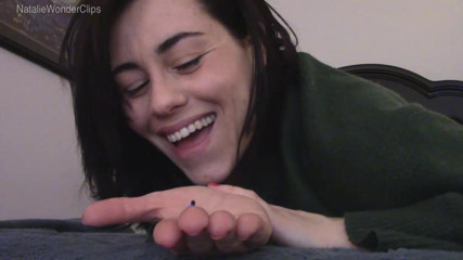 Natalie Wonder: Tiny Man Gets His Wish - Pressed Into My Tight Butthole