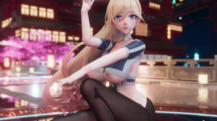 MikuMotion: [mmd] Marionette Erotic Uniform Černé punčochy