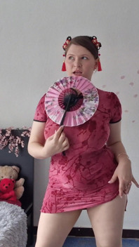 Cherry Blossom Grwm, Soft and Sensual Tease in a Cheongsam