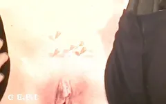 Chick trapped in suspension bondage from her woman punisher