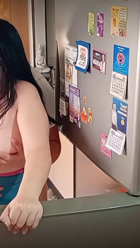 Fucking in the Kitchen with My Girlfriend's Slutty Stepmother