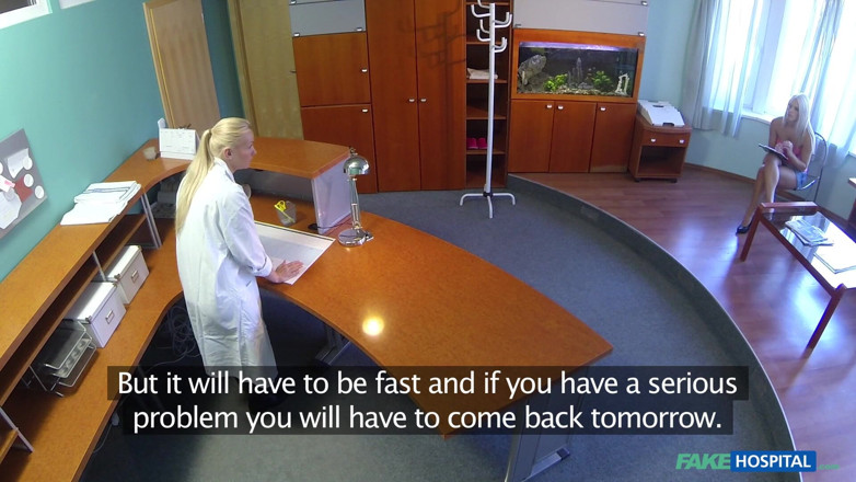 Fake Hospital: Fake Hospital - Sexy Blonde Sucks a Doctor Cock Before Getting...