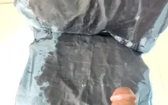 Satin Silk Pissing Porn - Pissing on Grey Satin Saree of Chachi (66)