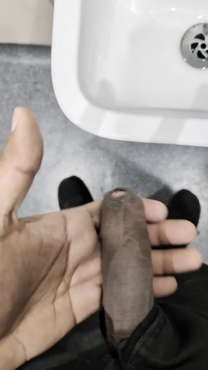Mrhorny4u96: Playing with Cock in Public Toilet Not Cum