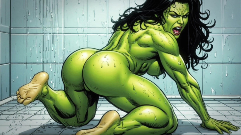 Octopussy Lovers Club: Ea Hulk: pofta depravată a unei curve cu piele verde....