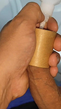Super Hot Glue Secures the Dick to the Cock Ring.