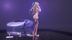 MikuMotion: Вибачте; Вплив геншина; м. Броня; Офісна жіноча форма; Спідниця-олівець; Чорні панчохи без промежини; Erotic Tattoos