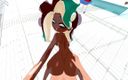 Hentai Smash: Follando en primer plano a Marina Ida en una piscina,...