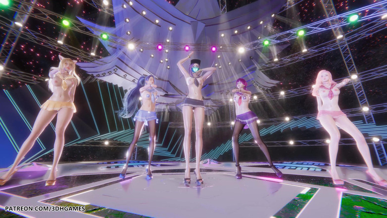 3D-Hentai Games: [mmd] Numero segreto - Chi Dis sexy stripteas League of Legends...