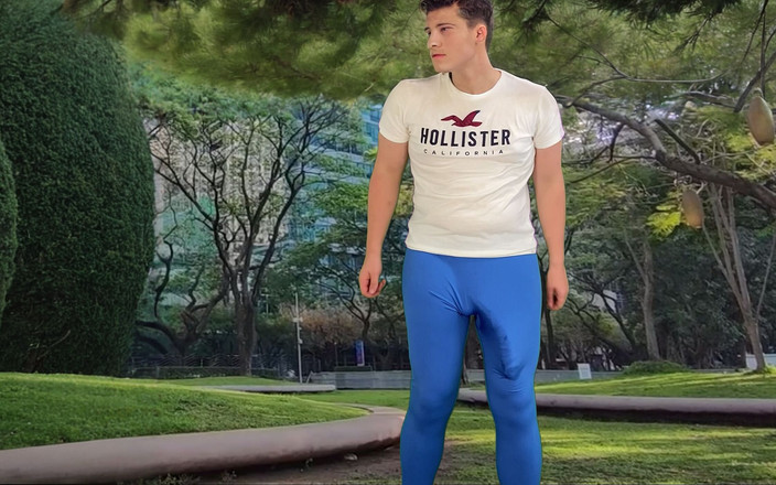 Lucas Nathan King: Ejaculare cu pulă uriașă în pantaloni, spermă