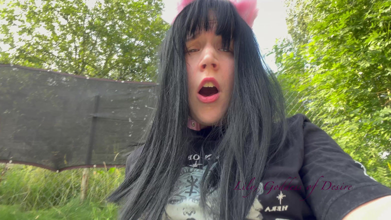 Lily, Goddess of Desire: Goth cưỡi dương vật bạn bằng miệng Ahegao