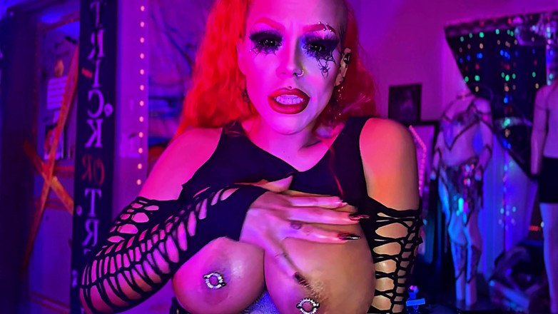 Red X: 4K Ruined by the Spider Queen Filthy Strip to JOI