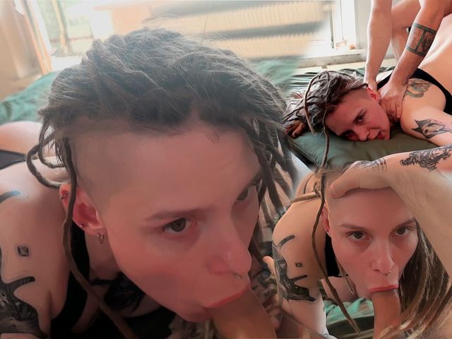 My Roommate Pinned Me Down and Use as His Fucktoy After a Good Blowjob! (Balaklava Girl)