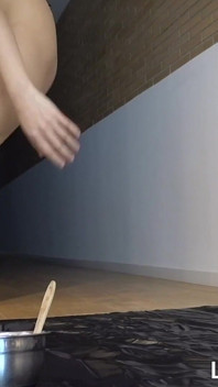 Sexy Asian Gets Candle Wax & Squirts