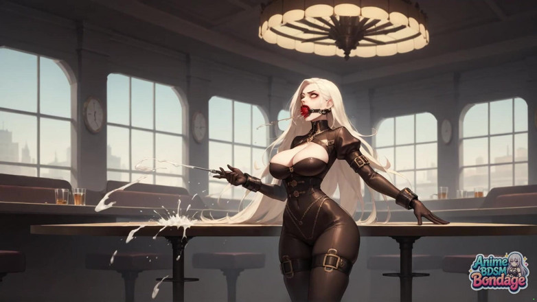 Anime BDSM Bondage: Тройное проникновение для удивительной горячей шлюшки, молочный кримпай - первое доминирование XXX Бондаж!