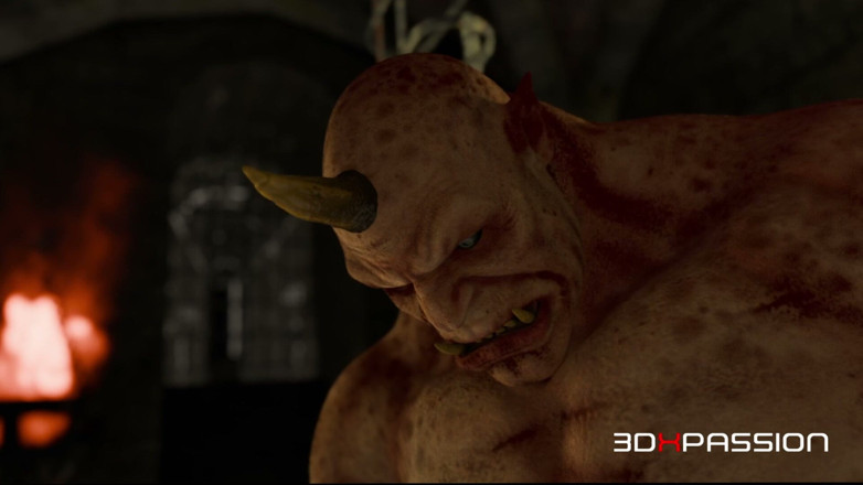 3dxpassion: Dungeon Sex: Elven Girl Gets Throatfucked, Railed &amp; Covered in Cum