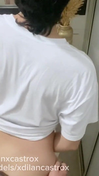 My Stepbrother Fucks Me Hard Bareback in My Bathroom and Cums Inside Creampie