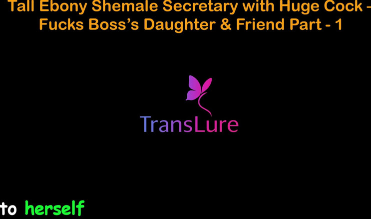 TransLure: English Audio Sex Story - Tall Ebony Shemale Secretary with Huge...
