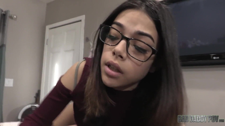 BadStepFamilyPov: Hairy Harmony Wonder gets smashed by her stepdad