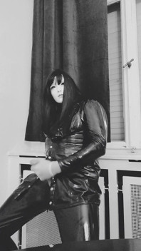 Hot in Shiny Pvc Clothes, Lack Pants, Gloves...