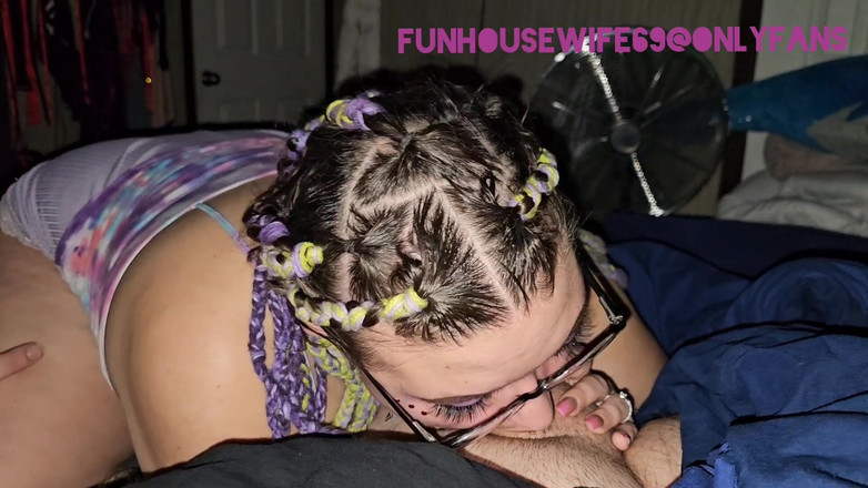 Funhousewife69: Geweldig pijpen voor zijn verjaardag mijn cadeau is heerlijke traktatie