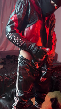 Scally Chav Guys Have Fun in Leather Sport Gear