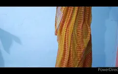 There Was No One at Home, so He Wore Wife's Clothes and Shook Them.